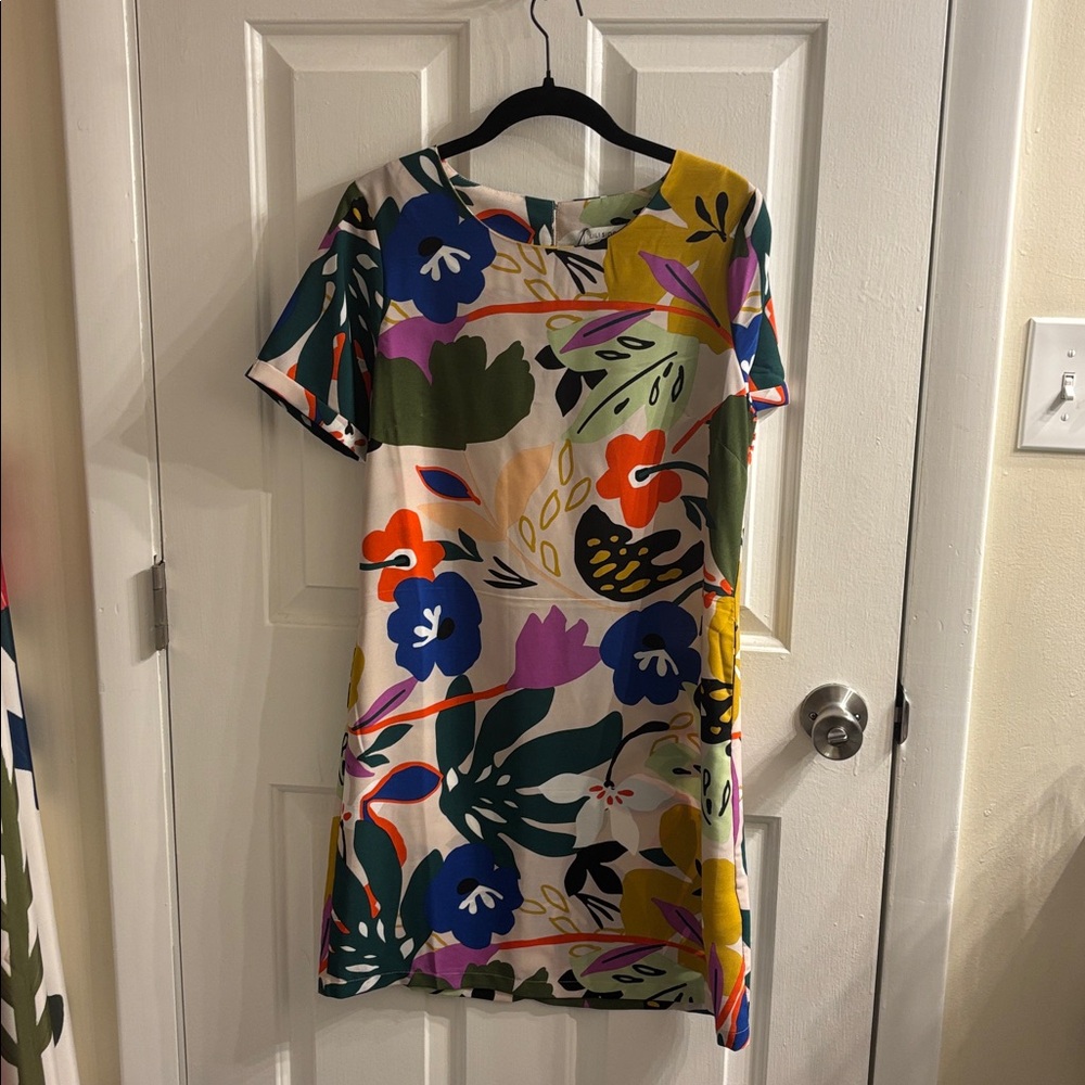 Modcloth Peachy Pink Floral Dress